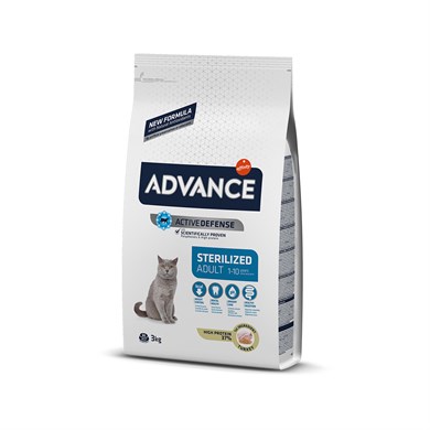 Advance Cat Sterilized Turkey 3kg Kısırlaştırılmış Kedi Maması