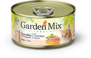 Gardenmix Kıyılmış Tavuklu Tahılsız Konserve Kedi Maması 85g 12 Adet