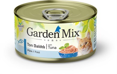 Gardenmix Kıyılmış Ton Balıklı Tahılsız Konserve Kedi Maması 85g 12 Adet