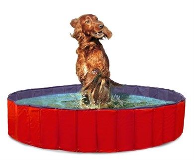 Karlie Köpek Havuzu 120Cm Çap Mavi Kırmızı