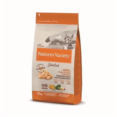 Natures Variety No Grain Serbest Gezen Tavuklu Tahılsız Yavru Kedi Maması 1,25 kg
