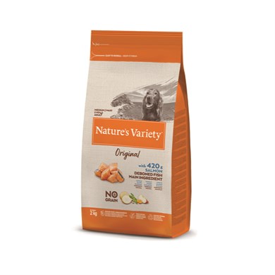 Natures Variety No Grain Med/Max Irk Tahılsız Somonlu Köpek Maması 2 kg