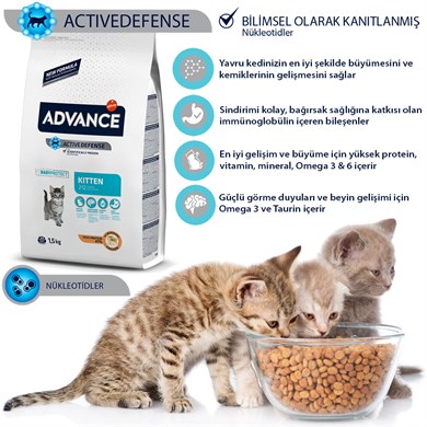 ADVANCEYavru Kedi MamasıAdvance Cat Kitten Chicken & Rice 10 Kg